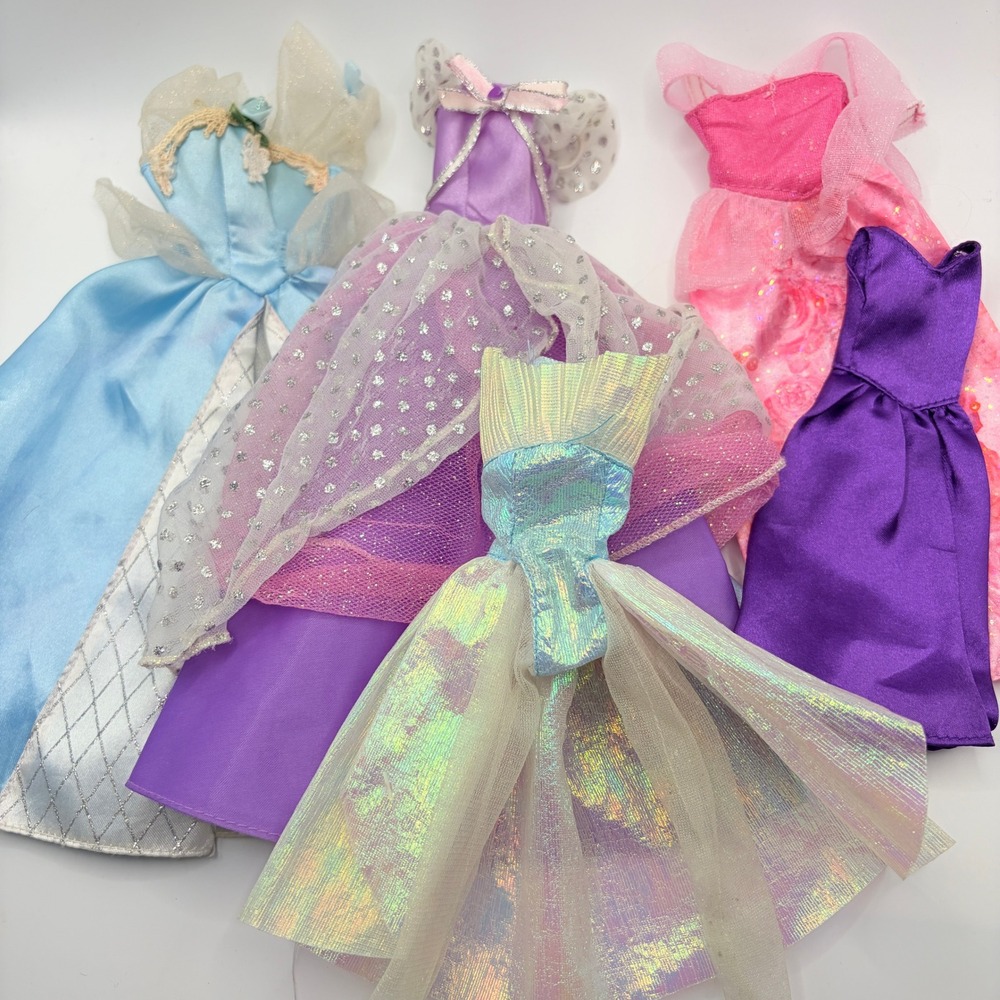 Barbie Disney Anastasia Vintage Doll Dress Lot Sleeping Beauty Aurora 90s Outfit